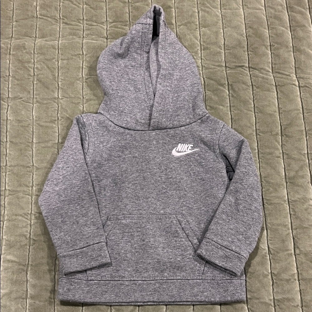 Nike Kids Gray Logo Hoodie
